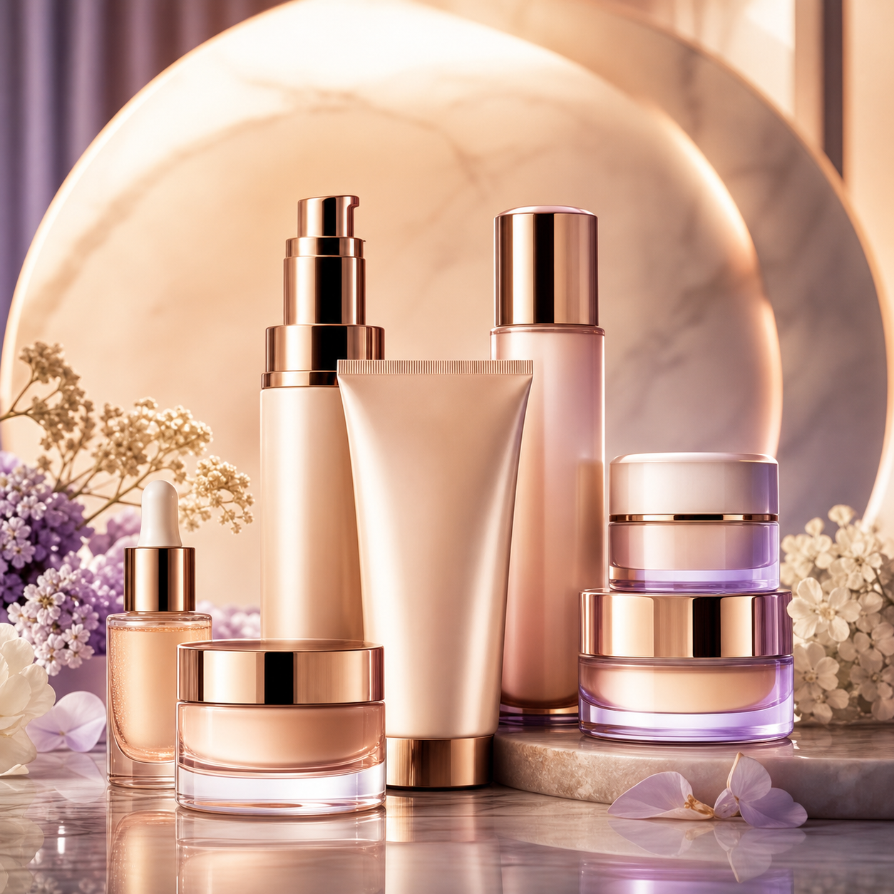 Premium cosmetics product campaign visual